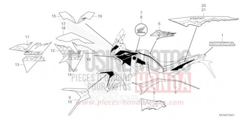 MARQUE/RAYURE (2) CRF1100A3S de 2025